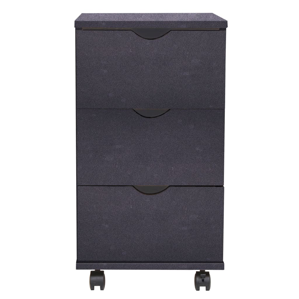 vidaXL Dulap cu sertare, 33 x 45 x 60 cm, negru