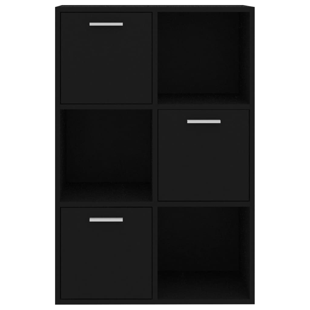 vidaXL Dulap de depozitare, negru, 60 x 29,5 x 90 cm, PAL
