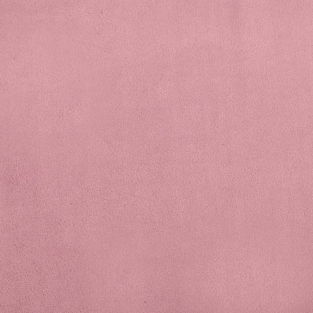 vidaXL Pat de câini, roz, 60x40x30 cm, catifea