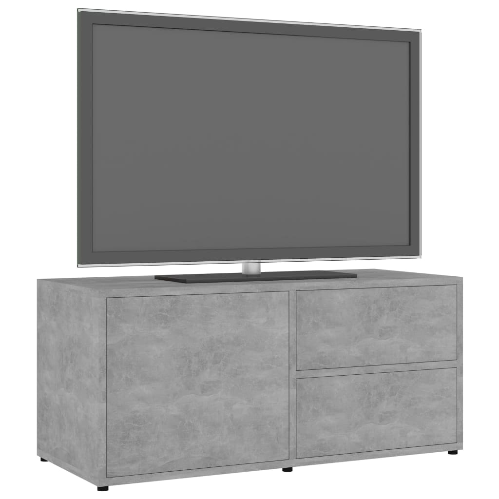 vidaXL Comodă TV, gri beton, 80 x 34 x 36 cm, PAL