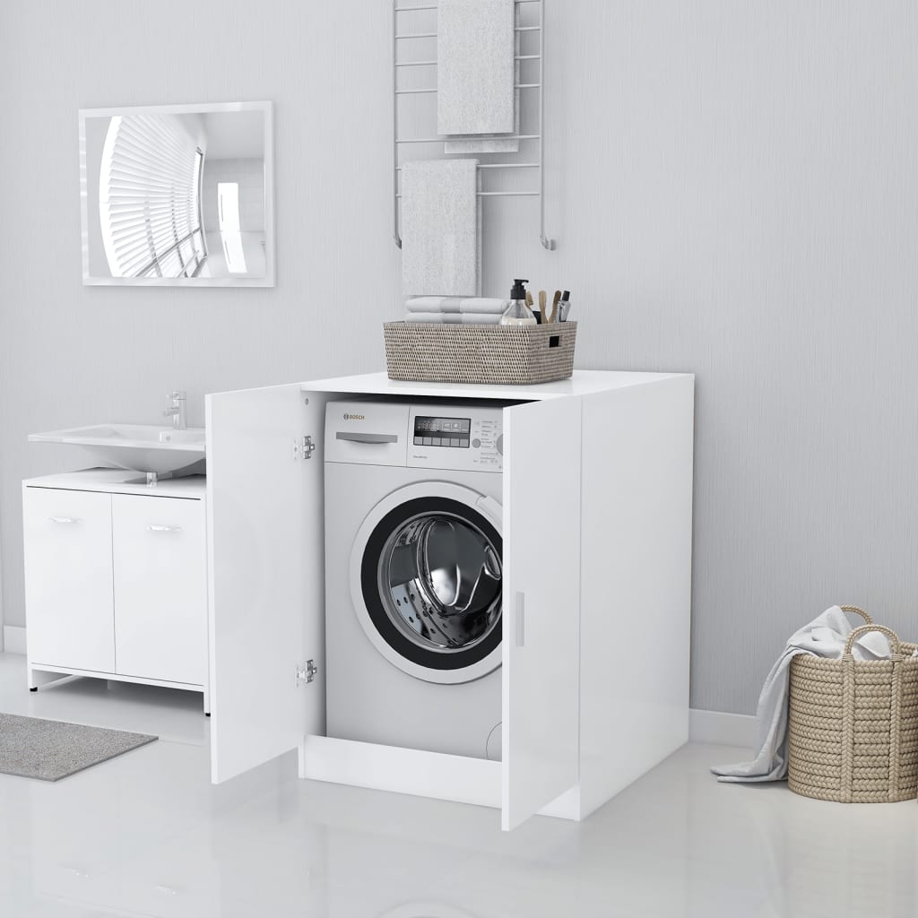 vidaXL Dulap mașină de spălat, alb, 71x71,5x91,5 cm
