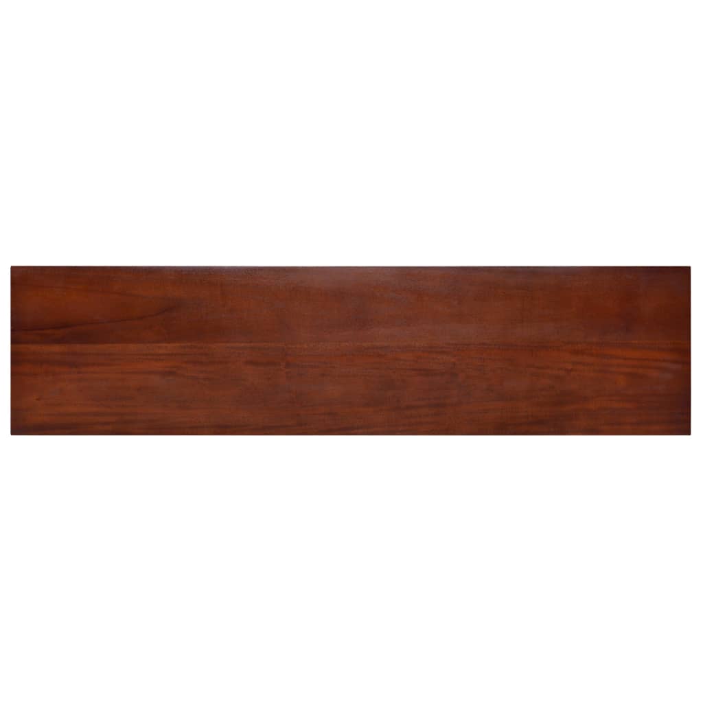 vidaXL Masă consolă, maro clasic, 120x30x75cm, lemn masiv de mahon