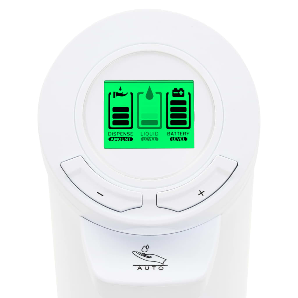 vidaXL Dozator de săpun automat senzor infraroșu LCD, 250 ml, reglabil