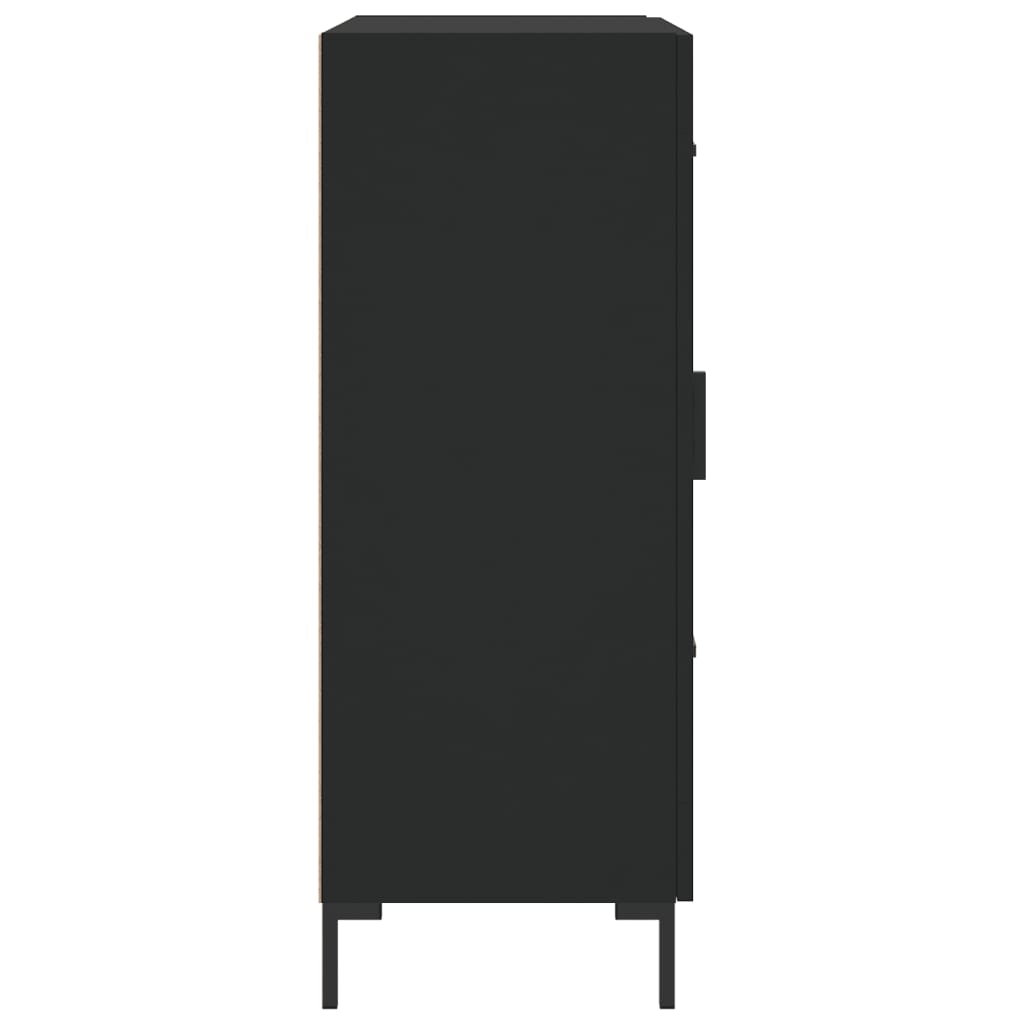 vidaXL Servantă, negru, 69,5x34x90 cm, lemn compozit