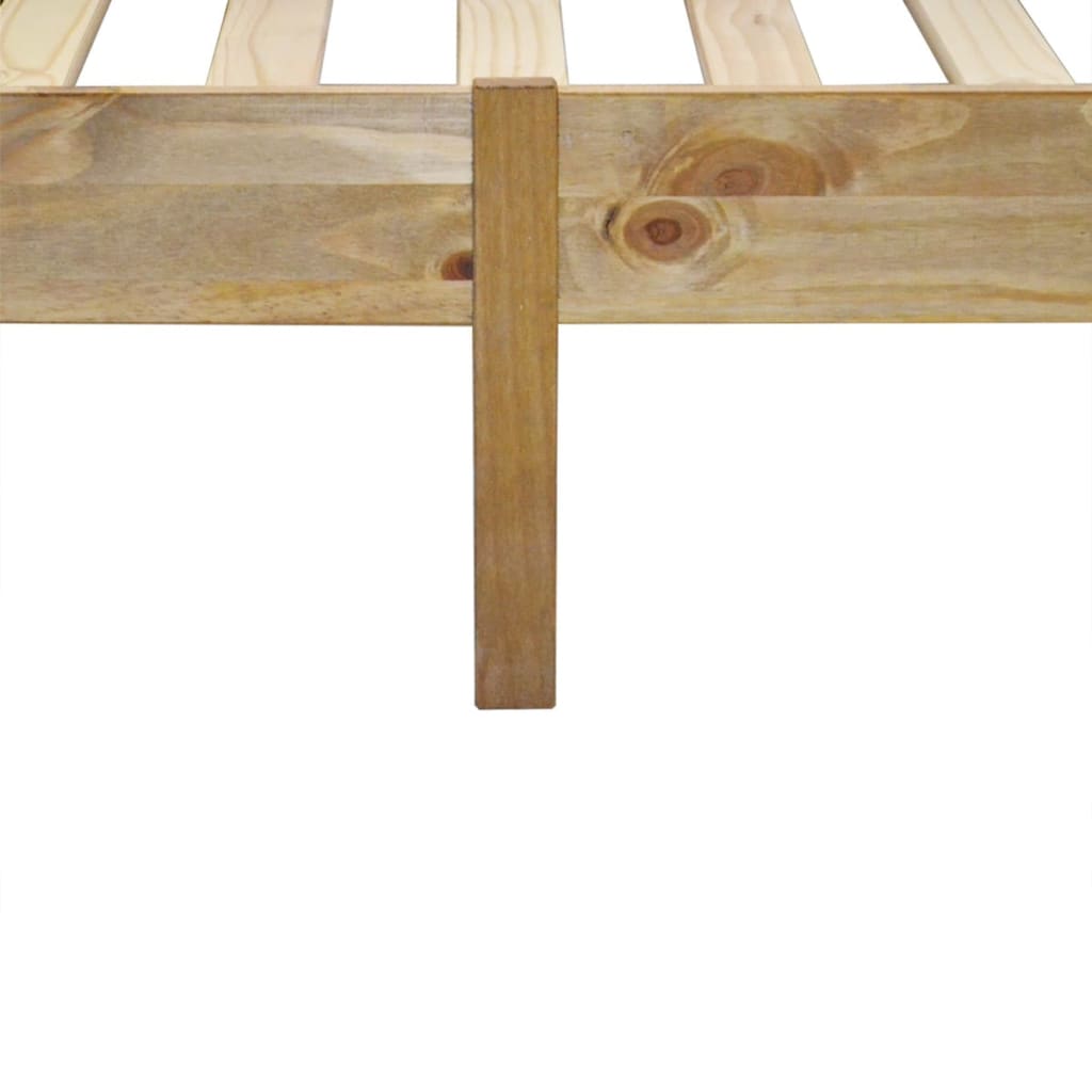 vidaXL Pat cu saltea, 160 x 200 cm, lemn de pin mexican gama Corona
