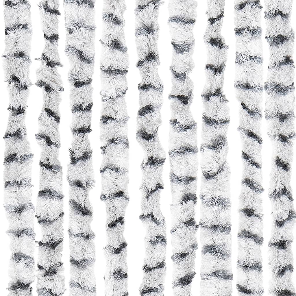 vidaXL Perdea insecte, gri deschis & gri închis, 100x220 cm, chenille