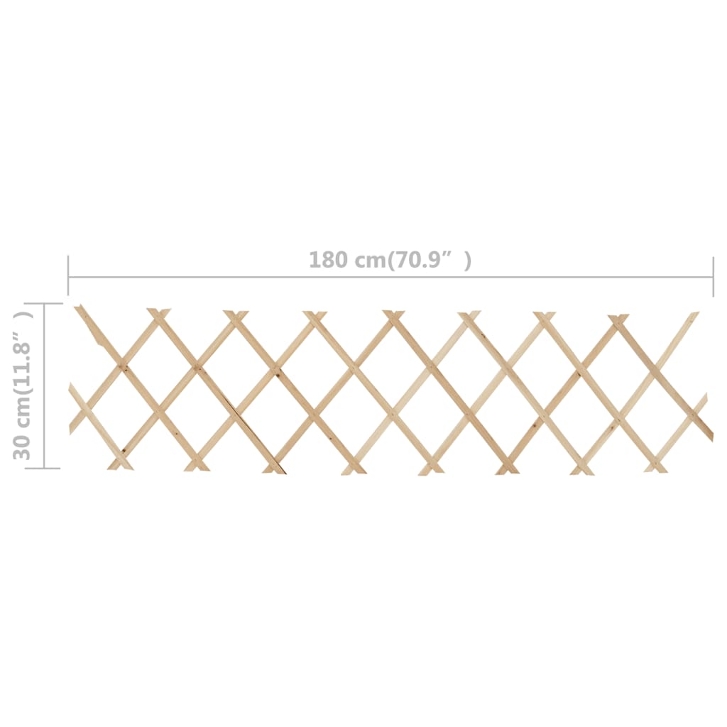 vidaXL Garduri din spalier, 5 buc., 180 x 30 cm, lemn de brad