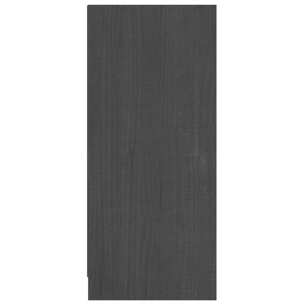 vidaXL Servantă, gri, 70x33x76 cm, lemn de pin