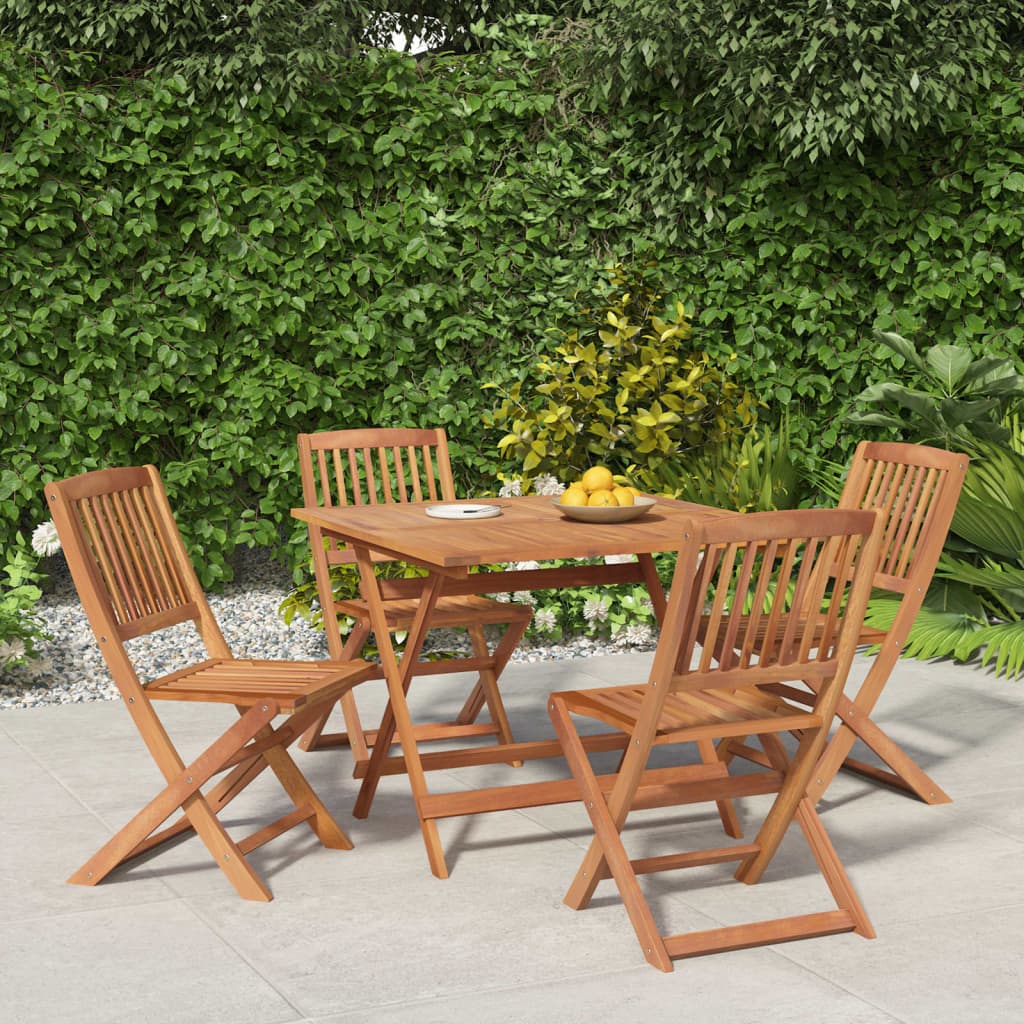 vidaXL Set mobilier de grădină, 5 piese, lemn masiv de acacia