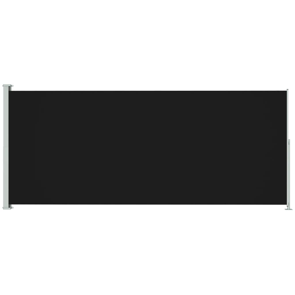 vidaXL Copertină laterală retractabilă de terasă, negru, 180x500 cm