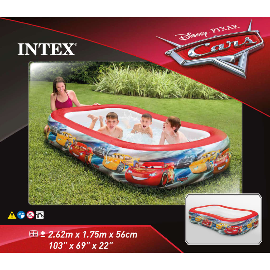 Intex Piscină Cars, multicolor, 262x175x56 cm