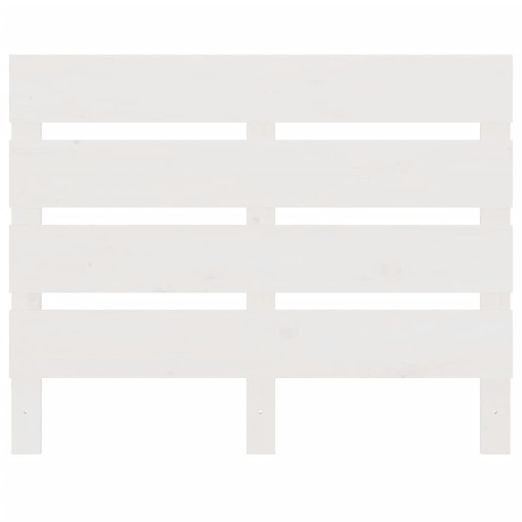 vidaXL Tăblie de pat, alb, 100x3x80 cm, lemn masiv de pin