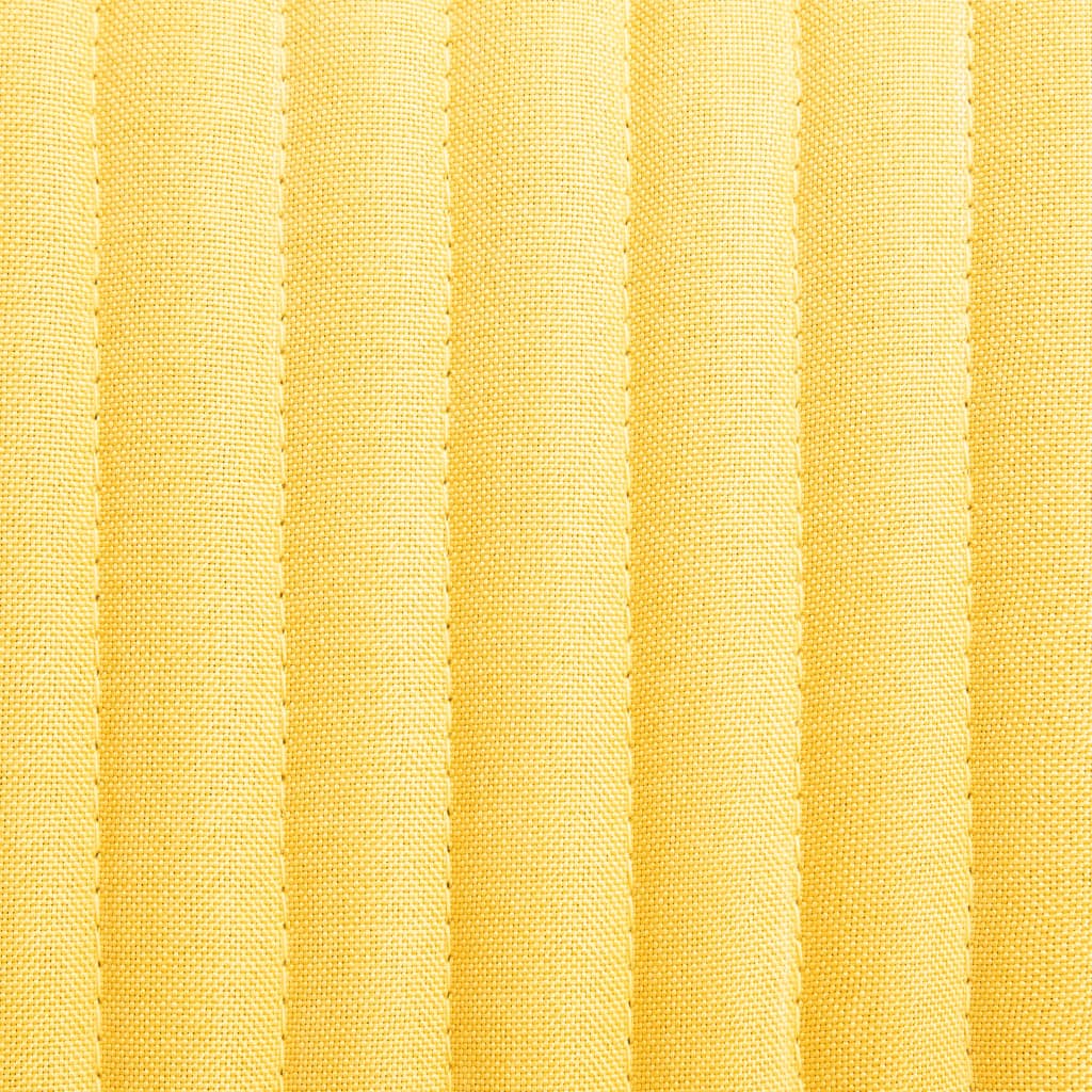 vidaXL Scaune de bucătărie, 2 buc., galben, material textil