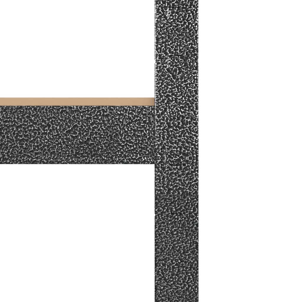 vidaXL Rafturi rezistente cu 5 niveluri, 2 buc., gri, oțel & lemn
