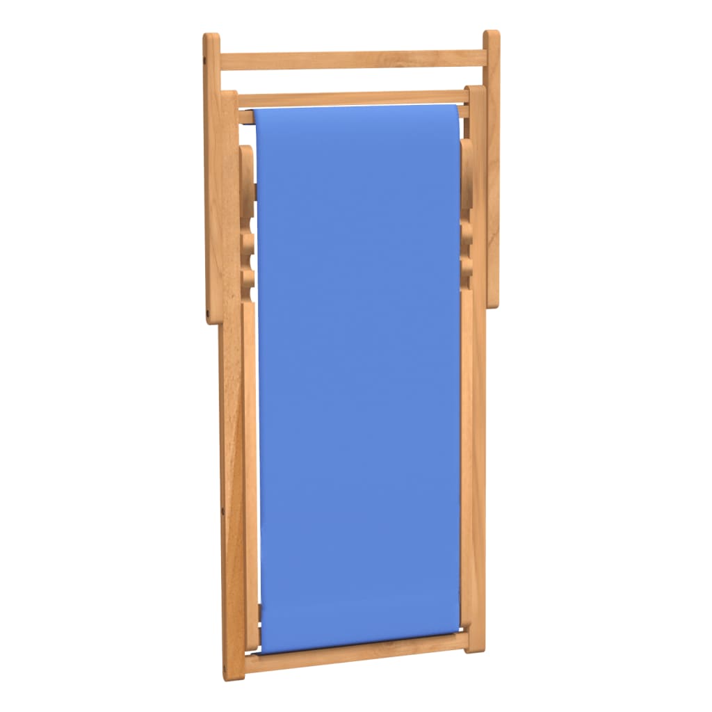 vidaXL Scaun de exterior, albastru, 56 x 105 x 96 cm, lemn de tec