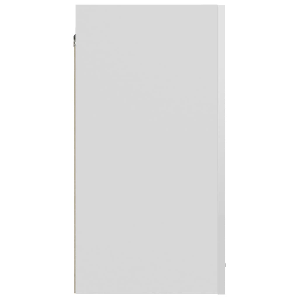 vidaXL Dulap suspendat, alb extralucios, 60 x 31 x 60 cm, PAL