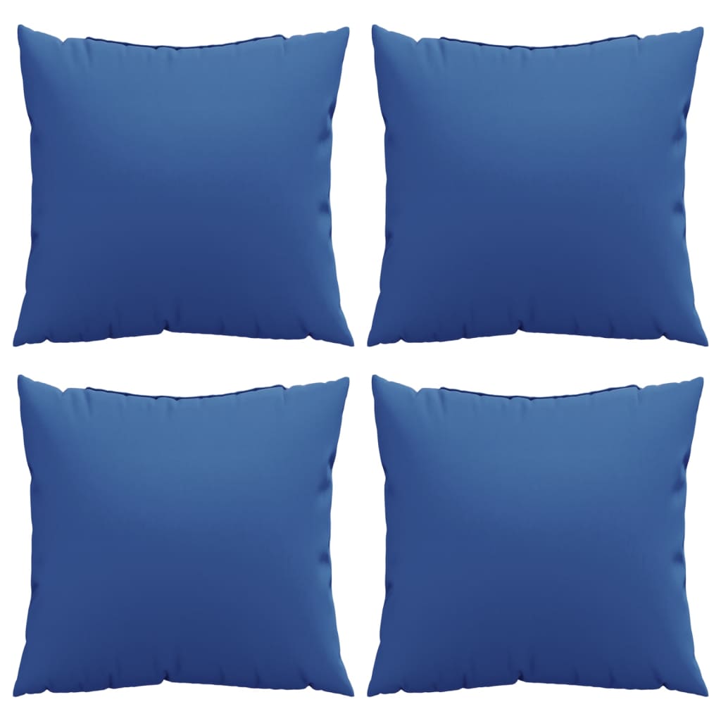vidaXL Perne decorative, 4 buc., albastru, 50x50 cm, material textil