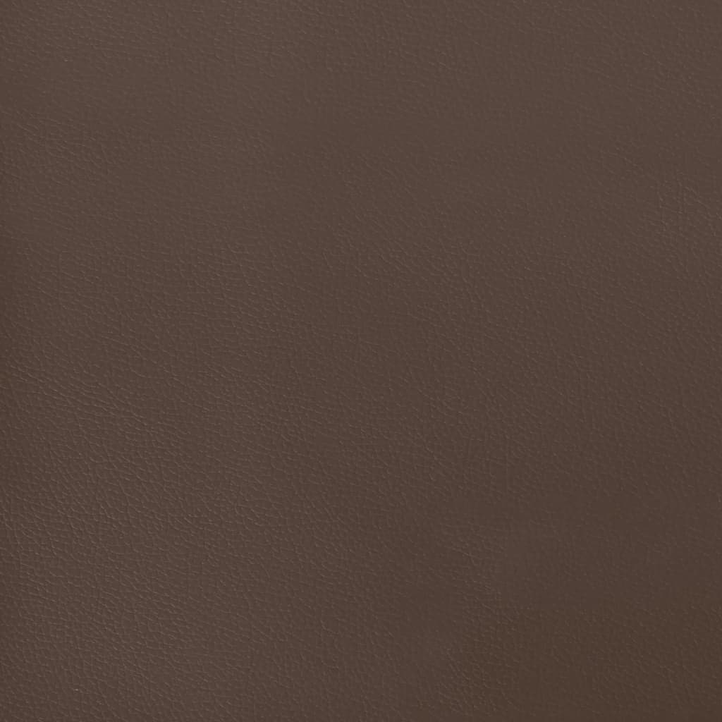 vidaXL Saltea de pat cu arcuri, maro, 120x200x20 cm, piele ecologică