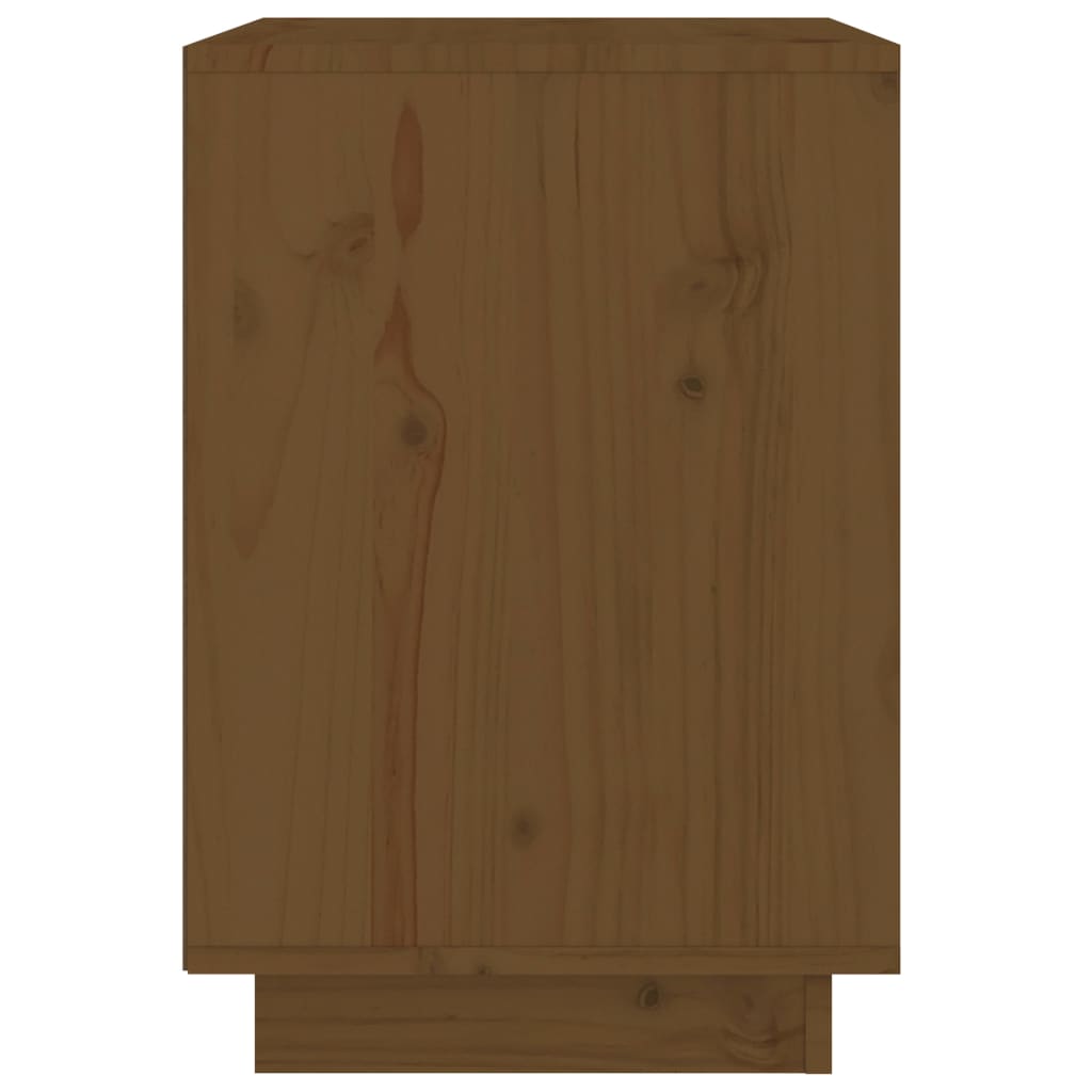 vidaXL Noptieră, maro miere, 40x35x50 cm, lemn masiv de pin