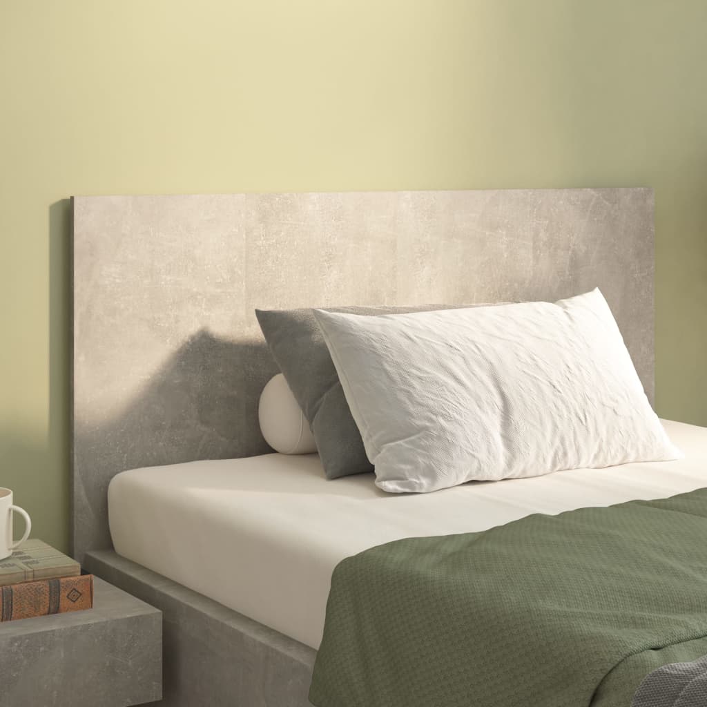 vidaXL Tăblie de pat, gri beton, 120x1,5x80 cm, lemn prelucrat