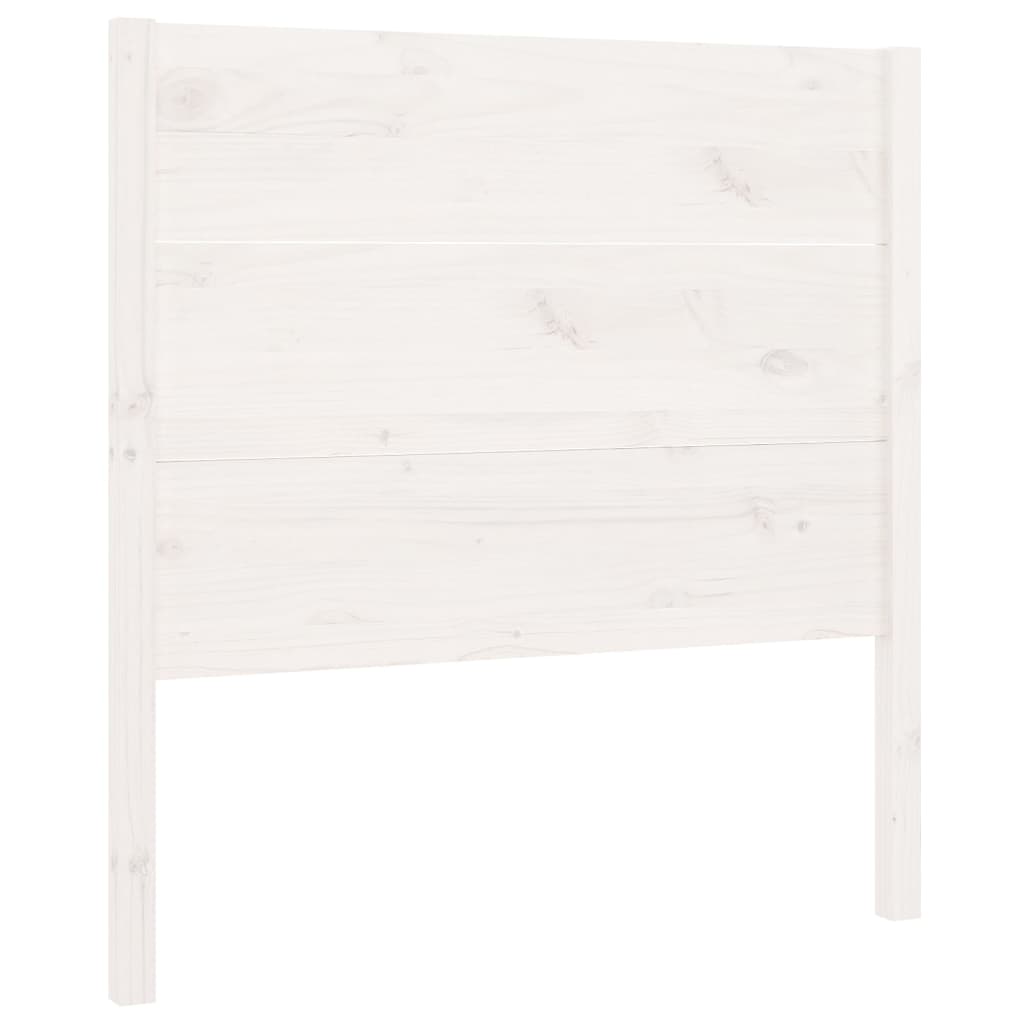 vidaXL Tăblie de pat, alb, 81x4x100 cm, lemn masiv de pin