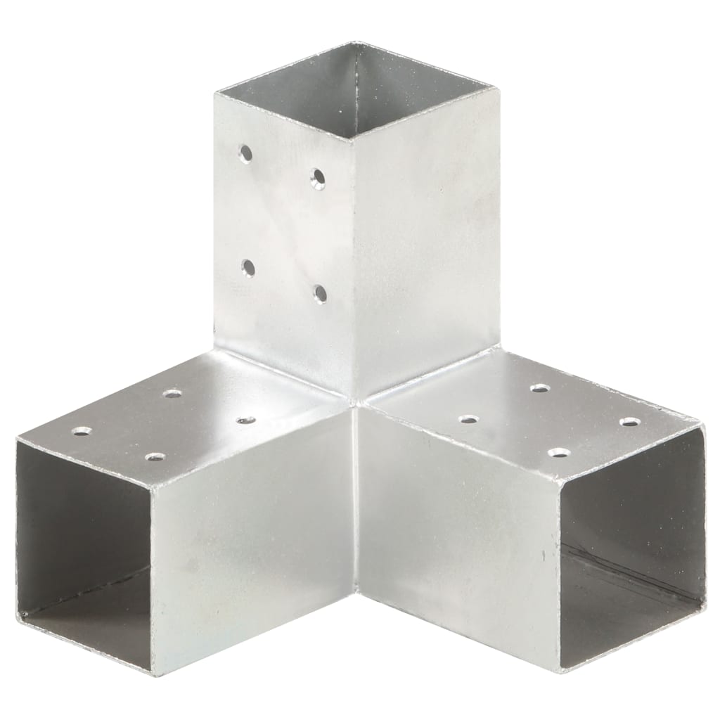 vidaXL Conectori de grindă, formă Y, 4 buc, 71x71 mm, metal galvanizat