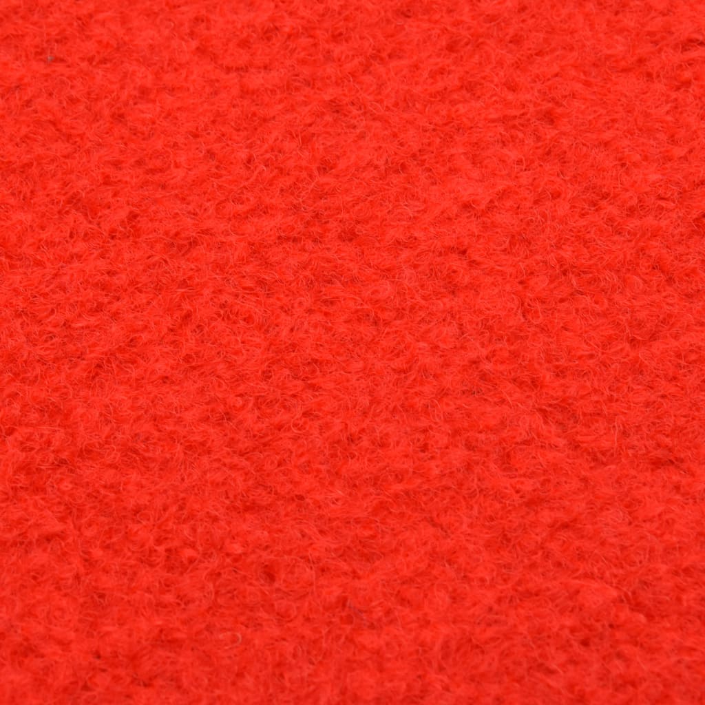 vidaXL Gazon artificial cu crampoane, roșu, 4x1,33 m