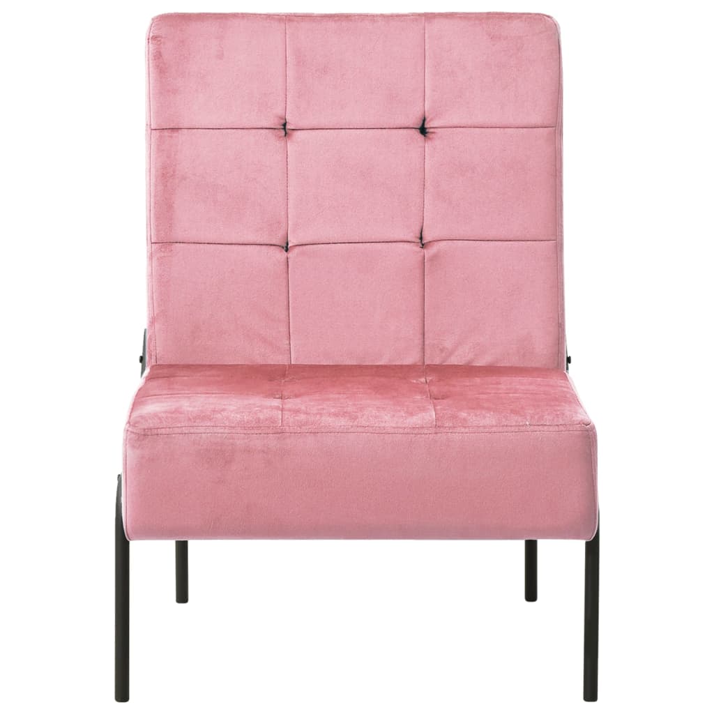 vidaXL Scaun de relaxare, roz, 65x79x87 cm, catifea
