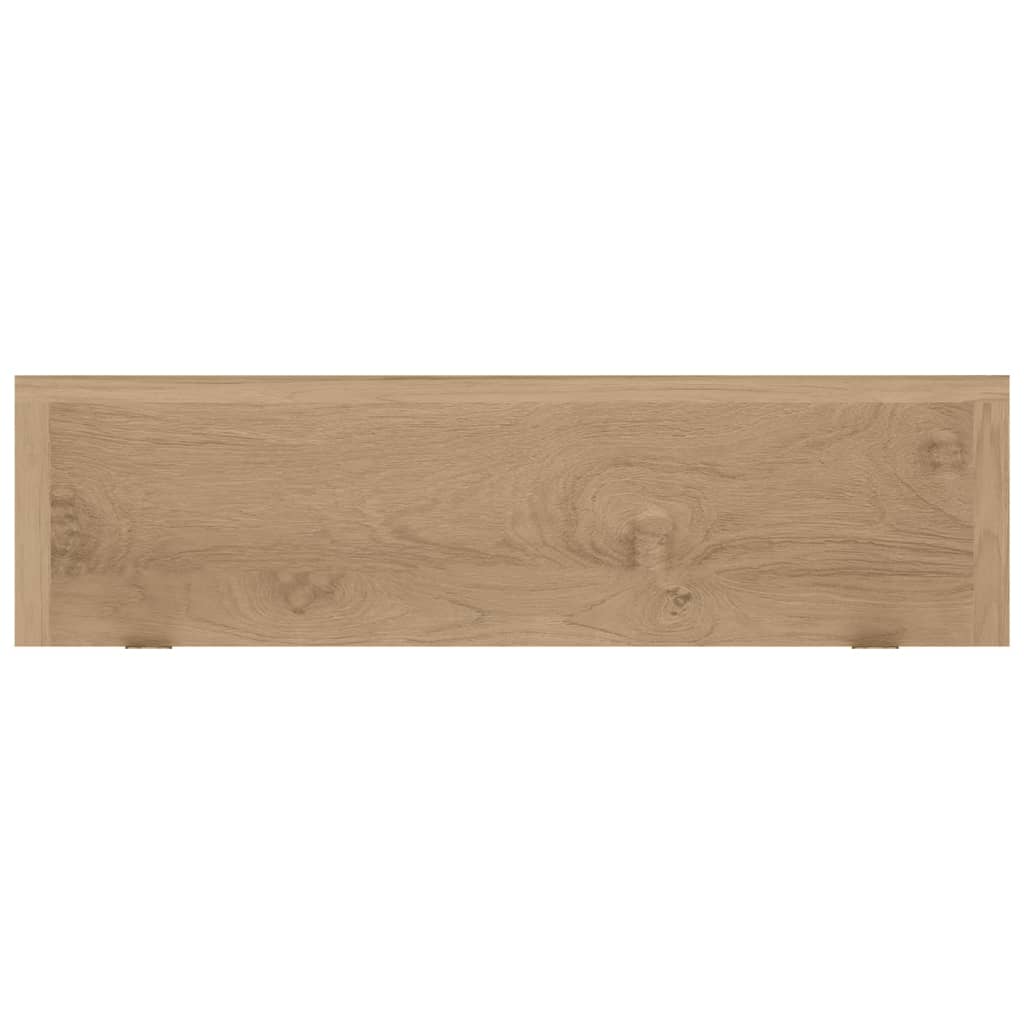 vidaXL Rafturi de perete, 2 buc., 90x15x4 cm, lemn masiv de tec