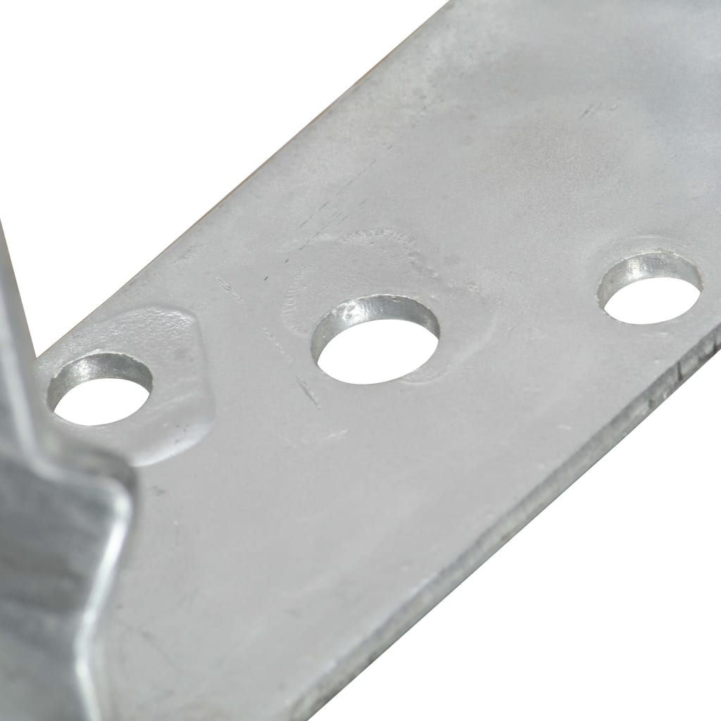 vidaXL Ancore de gard, 6 buc., argintiu, 7x6x15 cm, oțel galvanizat