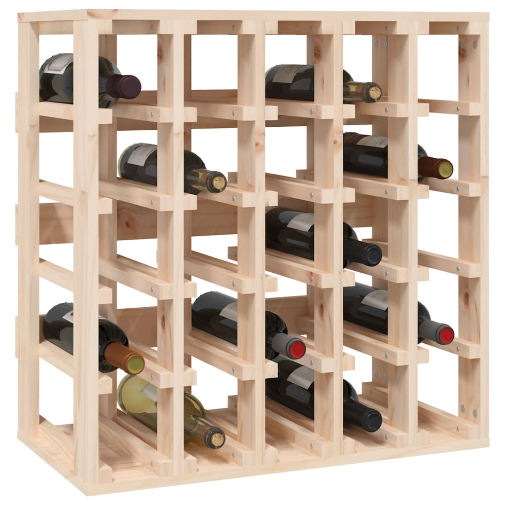 vidaXL Suport de vinuri, 58,5x33x60,5 cm, lemn masiv de pin