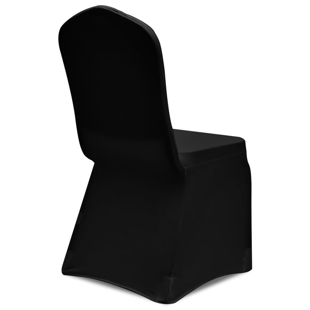 vidaXL Husă de scaun elastică, 4 buc., negru