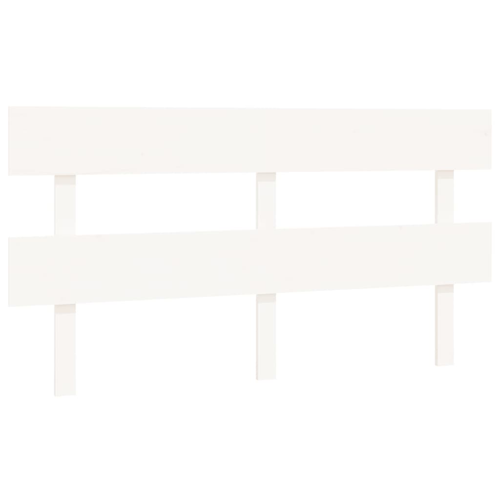 vidaXL Tăblie de pat, alb, 164x3x81 cm, lemn masiv de pin