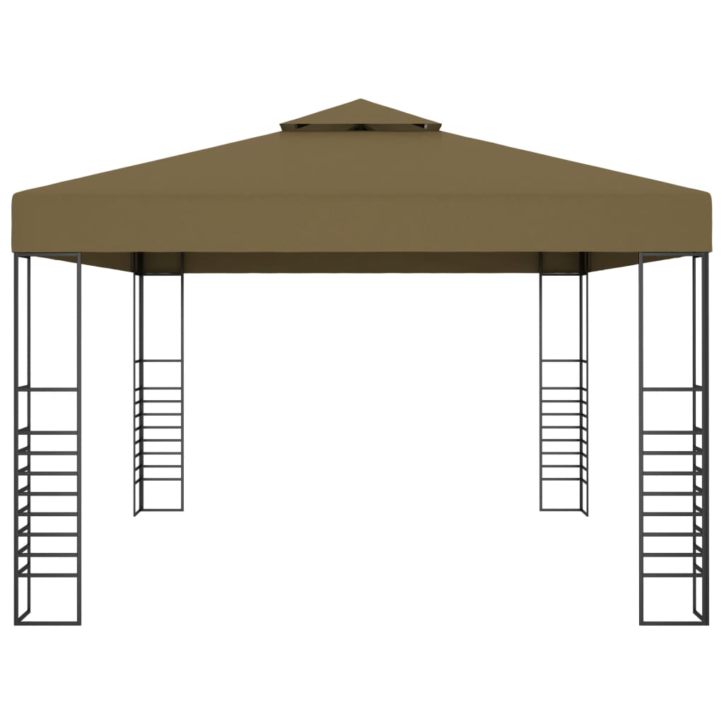 vidaXL Pavilion de grădină, gri taupe, 3 x 4 m, 180 g/m²