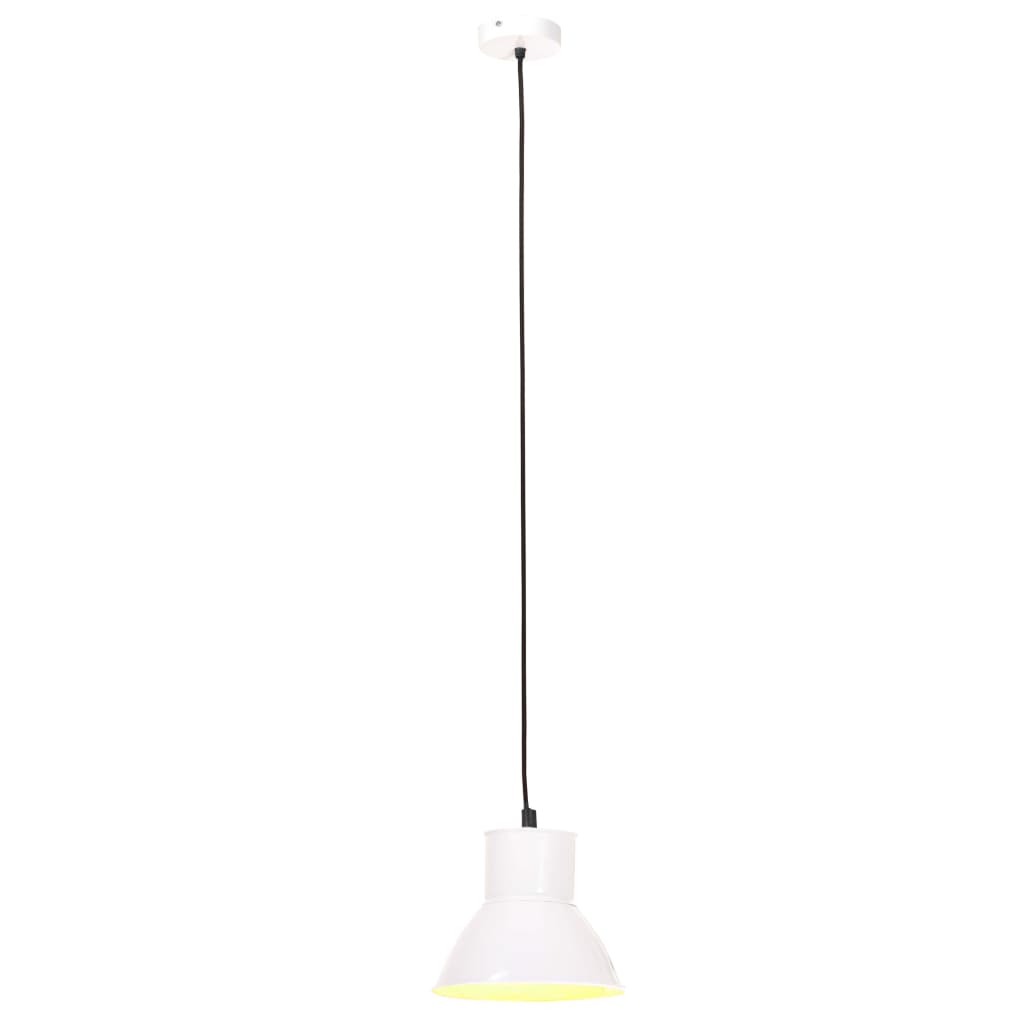 vidaXL Lampă suspendată, 25 W, alb, rotund, 17 cm E27