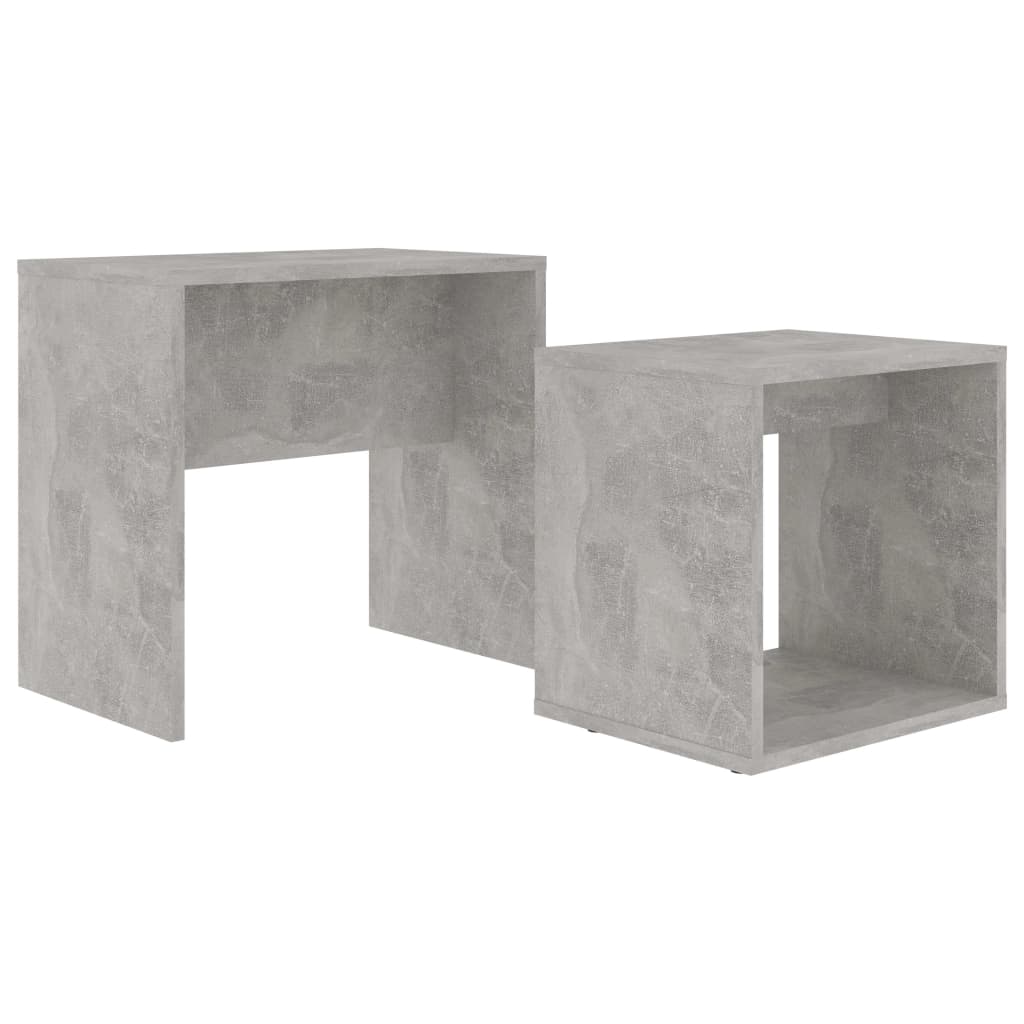vidaXL Set măsuțe de cafea, gri beton, 48 x 30 x 45 cm, PAL