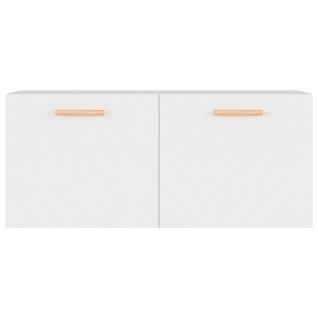 vidaXL Dulap de perete, alb, 80x35x36,5 cm, lemn compozit