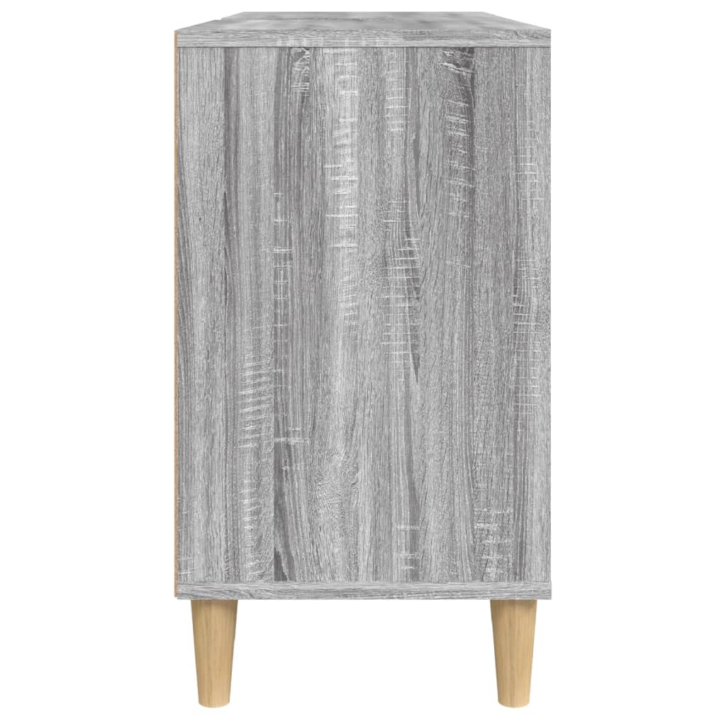 vidaXL Dulap de chiuvetă, gri sonoma, 80x33x60 cm, lemn prelucrat