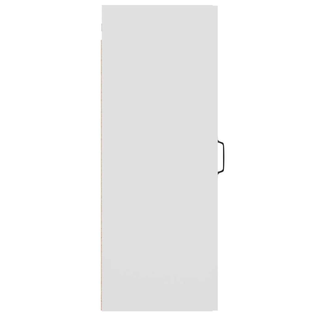 vidaXL Dulap de perete suspendat, alb, 34,5x34x90 cm