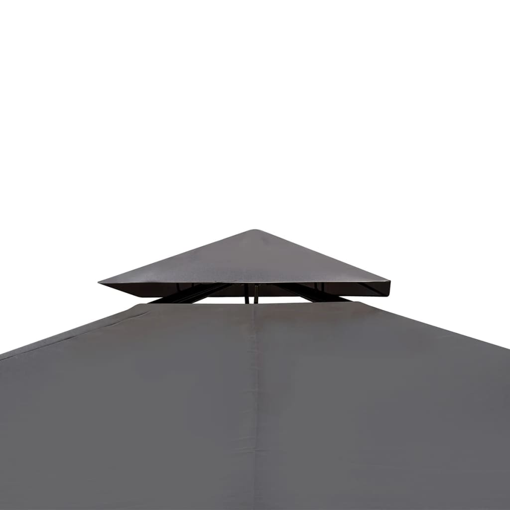 vidaXL Pavilion cu acoperiș, gri închis, 3 x 4 m