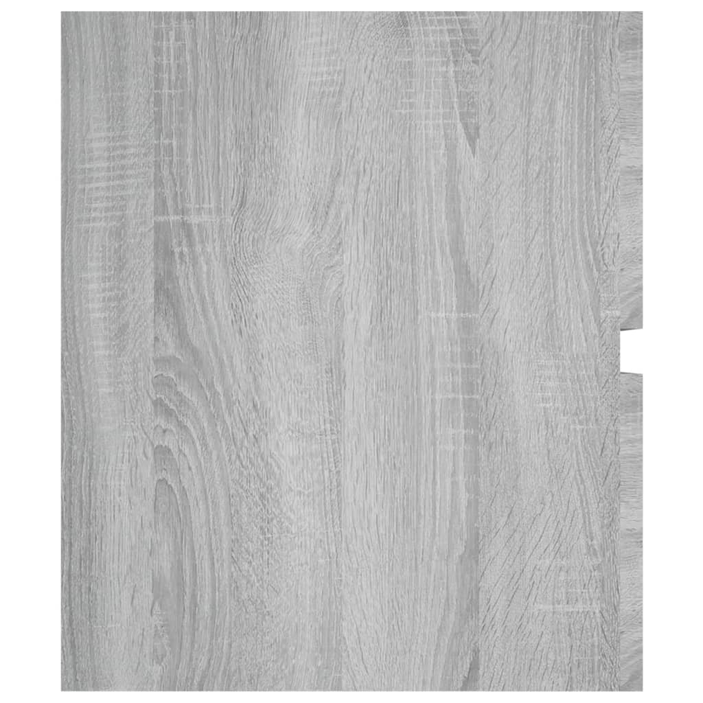 vidaXL Dulap de chiuvetă, sonoma gri, 100x38,5x45 cm, lemn prelucrat
