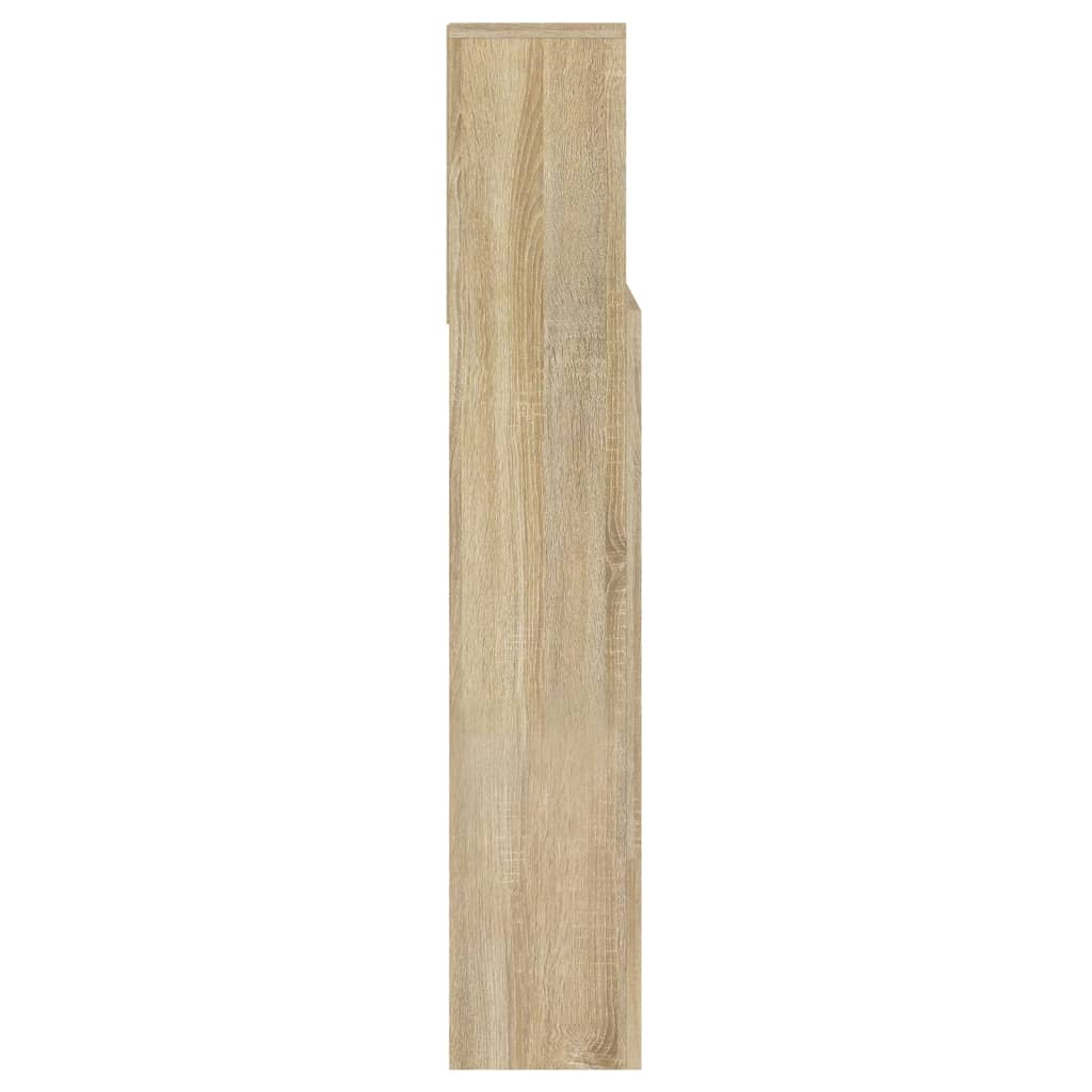 vidaXL Tăblie de pat cu dulap, stejar sonoma, 140x19x103,5 cm