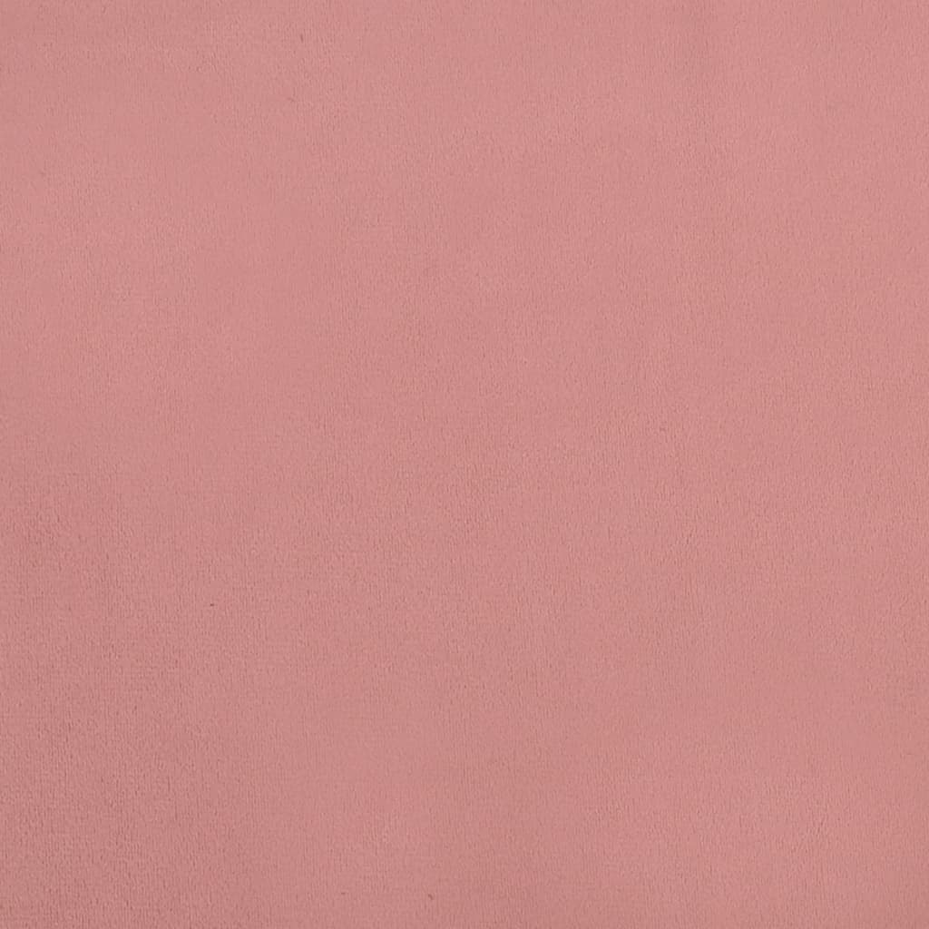 vidaXL Scaune de bucătărie pivotante, 6 buc., roz, catifea