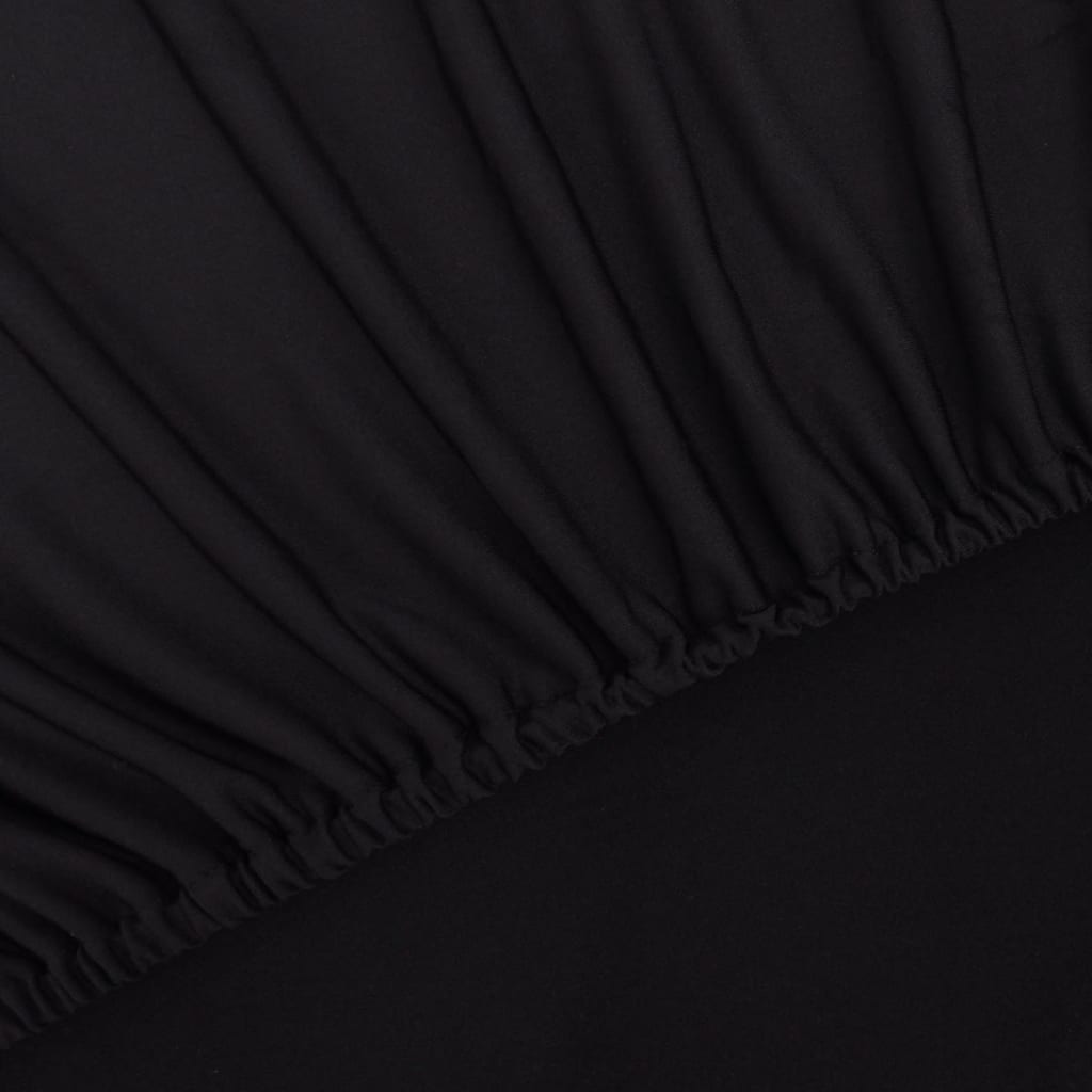 vidaXL Husă elastică pentru canapea poliester jersey negru