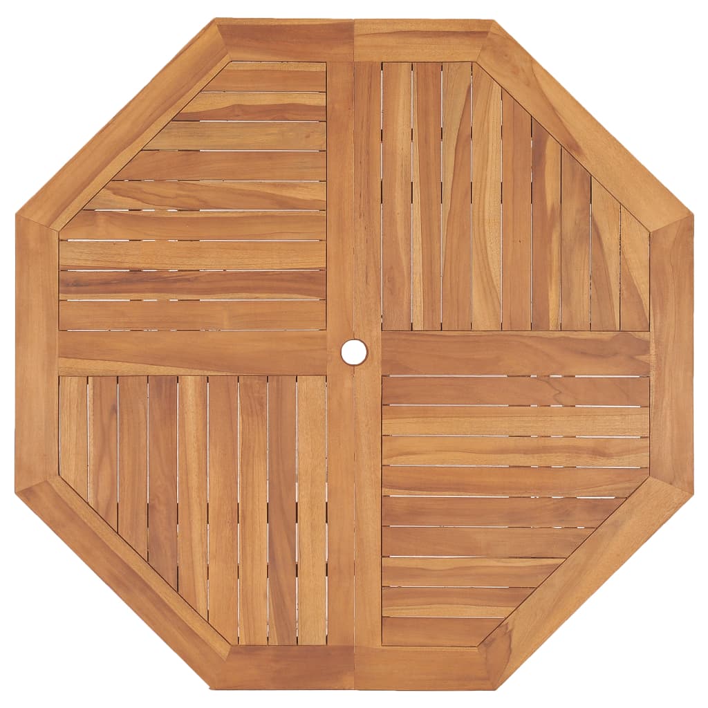 vidaXL Masă de grădină, 120 x 120 x 75 cm, lemn masiv de tec