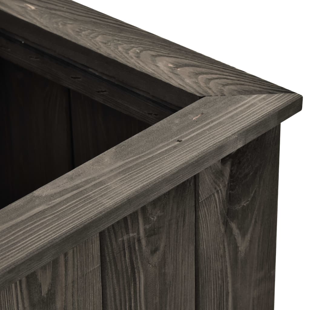 vidaXL Strat înălțat, gri închis, 74 x 32 x 80 cm, lemn masiv de pin