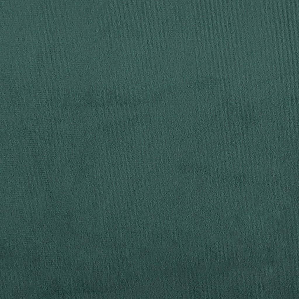 vidaXL Canapea cu 3 locuri, verde închis, 180 cm, catifea