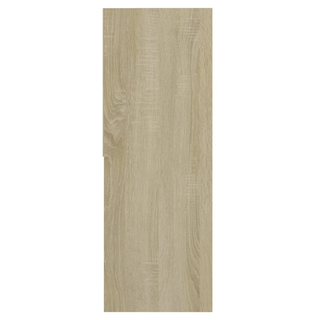 vidaXL Bibliotecă, alb și stejar sonoma, 67x24x161 cm, lemn prelucrat