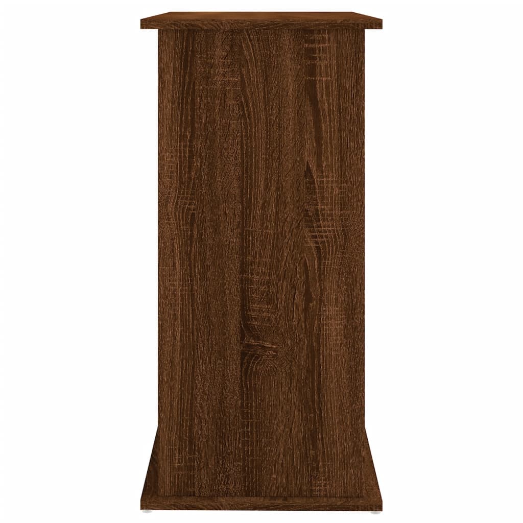 vidaXL Suport acvariu, stejar maro, 81x36x73 cm, lemn prelucrat
