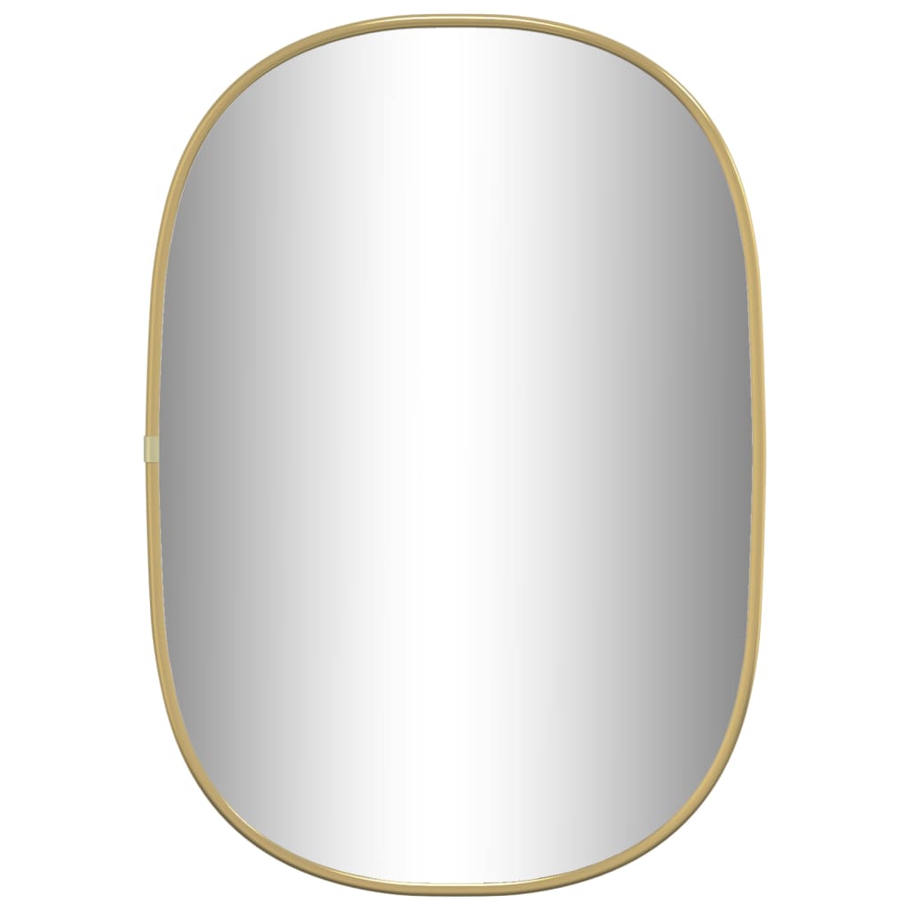 vidaXL Oglindă de perete, auriu, 50x35 cm
